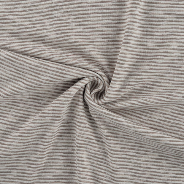 B&uuml;ndchenstoff stripes melange braun