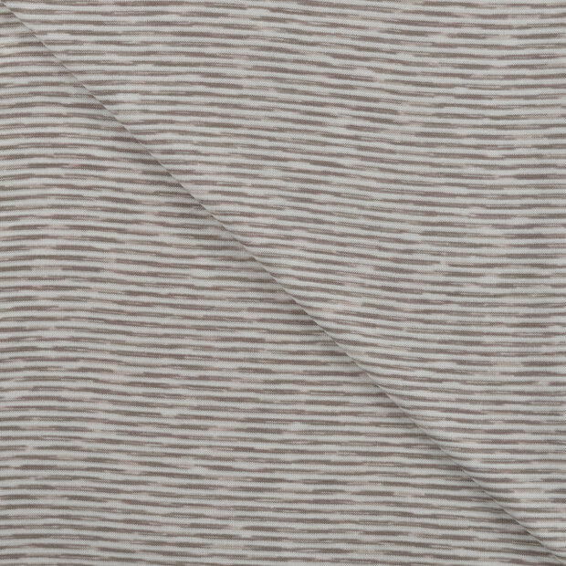 B&uuml;ndchenstoff stripes melange braun