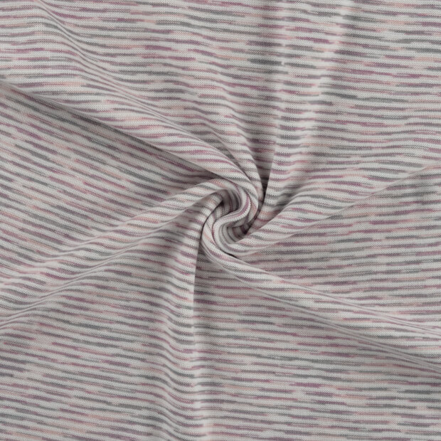 B&uuml;ndchenstoff stripes melange altrosa