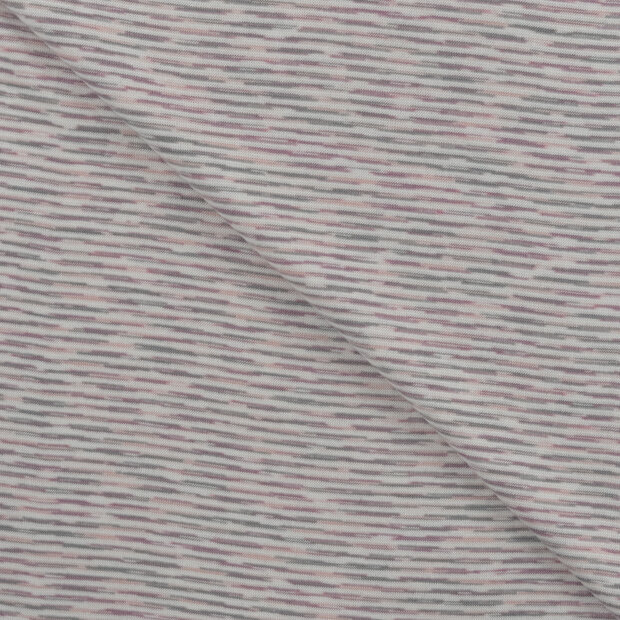 B&uuml;ndchenstoff stripes melange altrosa