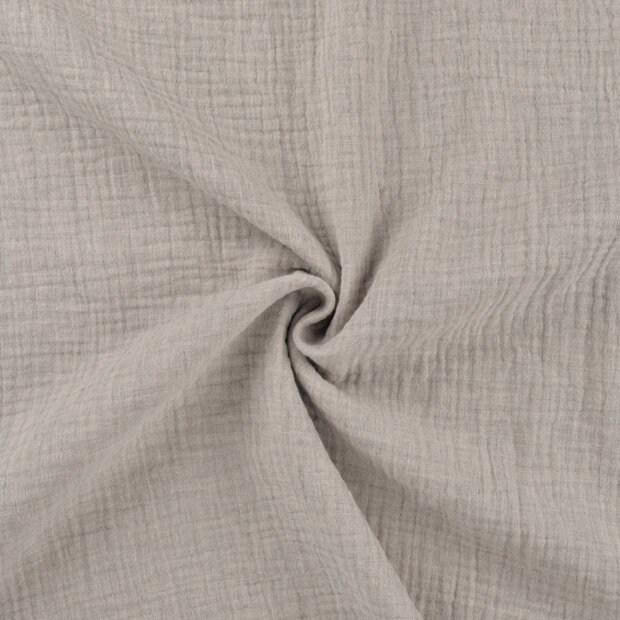 Baumwoll Musselin melange sand