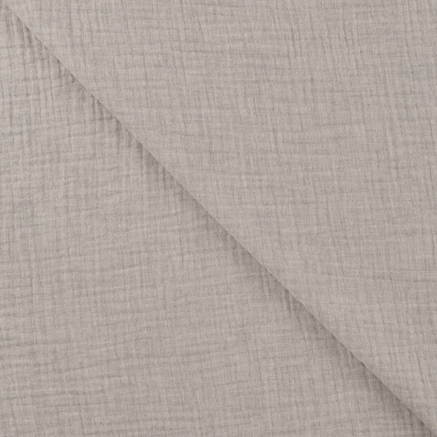 Baumwoll Musselin melange sand