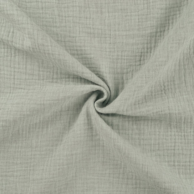 Baumwoll Musselin melange mint