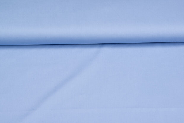 Baumwolle Popeline uni blau-grau