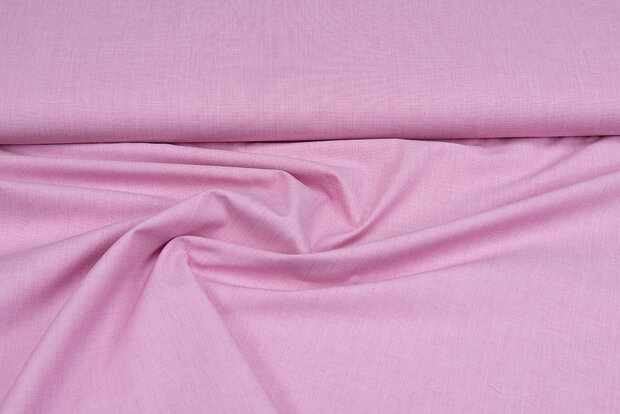 Baumwolle Popeline uni melange rot-rosa