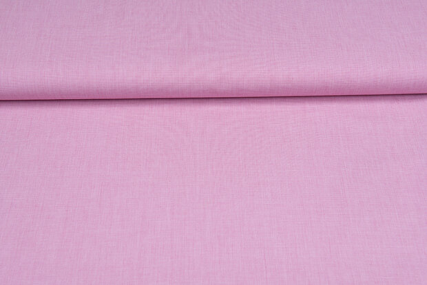 Baumwolle Popeline uni melange rot-rosa