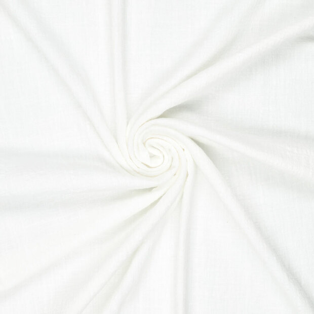 Slub Stone Washed Baumwolle off-white