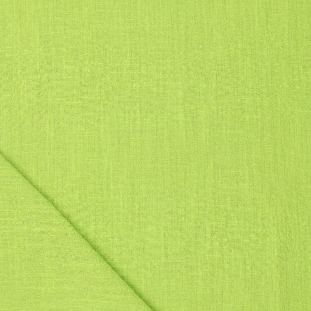 Slub Stone Washed Baumwolle lime