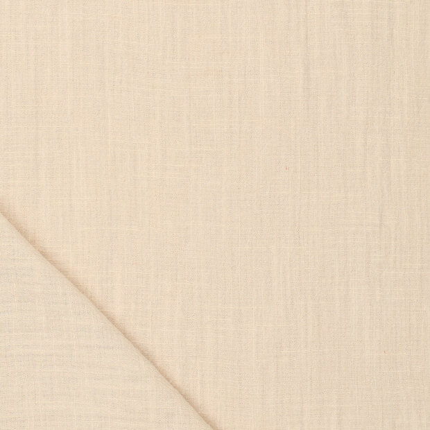Slub Stone Washed Baumwolle sand-beige