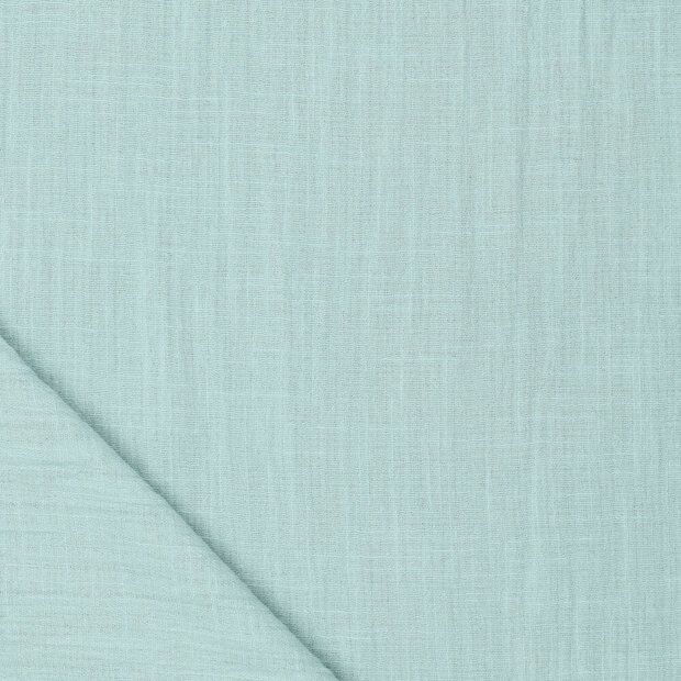 Slub Stone Washed Baumwolle mint