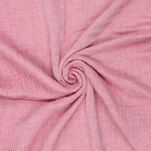 Baumwoll Musselin melange chambray pink