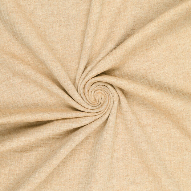 Baumwoll Musselin melange chambray pastellgelb