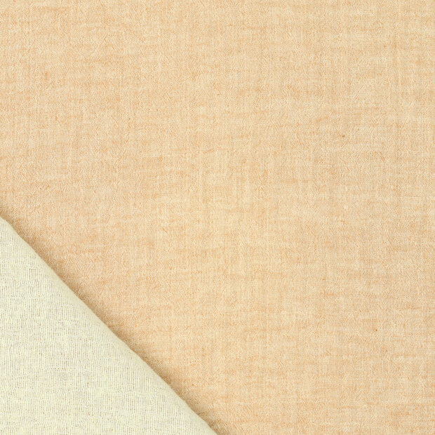 Baumwoll Musselin melange chambray pastellgelb