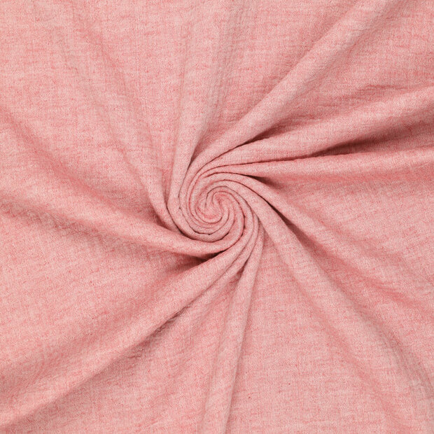 Baumwoll Musselin melange chambray hellrot