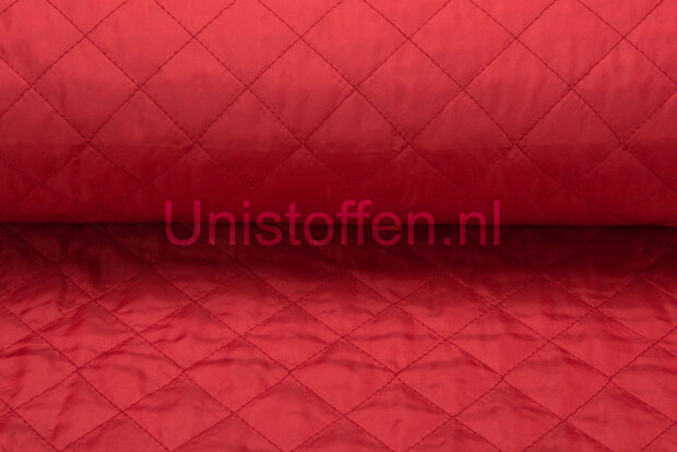 Steppstoff wattiert,rot