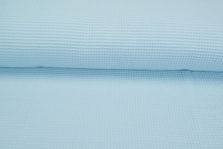 Waffeltuch fein hellblau