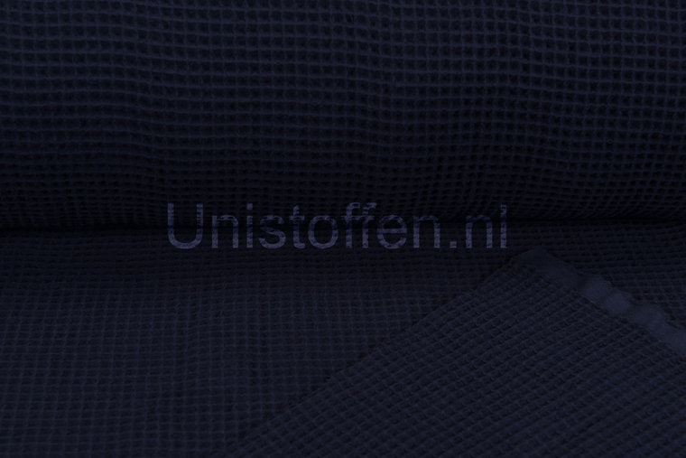 Waffeltuch fein dunkelblau-lila