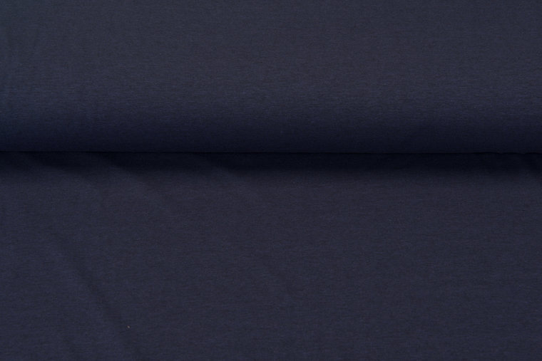 Baumwolljersey Meliert Black Yarn dunkellila