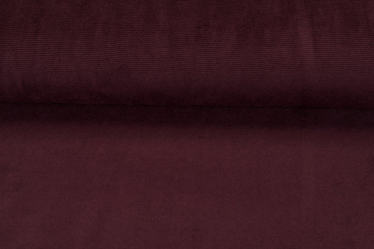 Feincord Jersey bordeaux