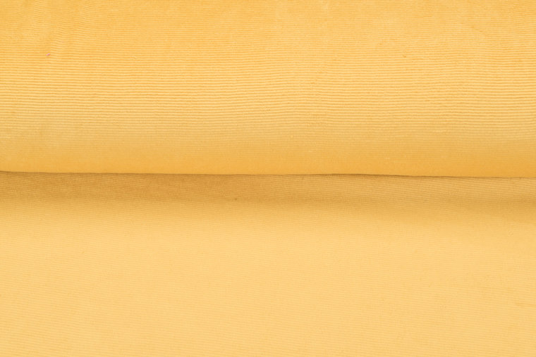 Feincord Jersey pastell gelb