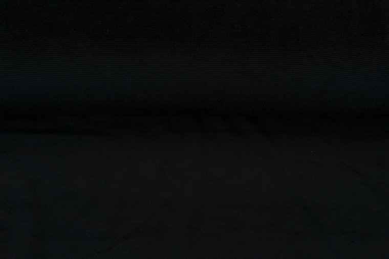 Feincord Jersey schwarz
