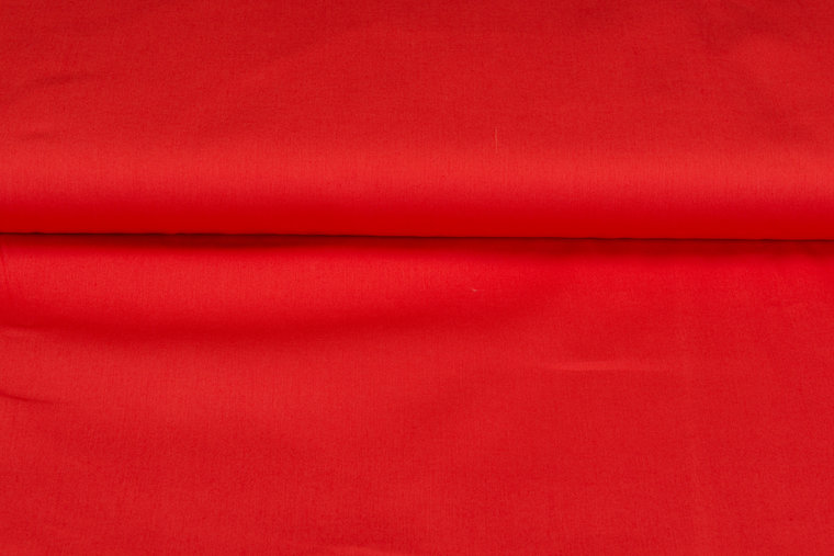 Baumwolle Popeline uni rot