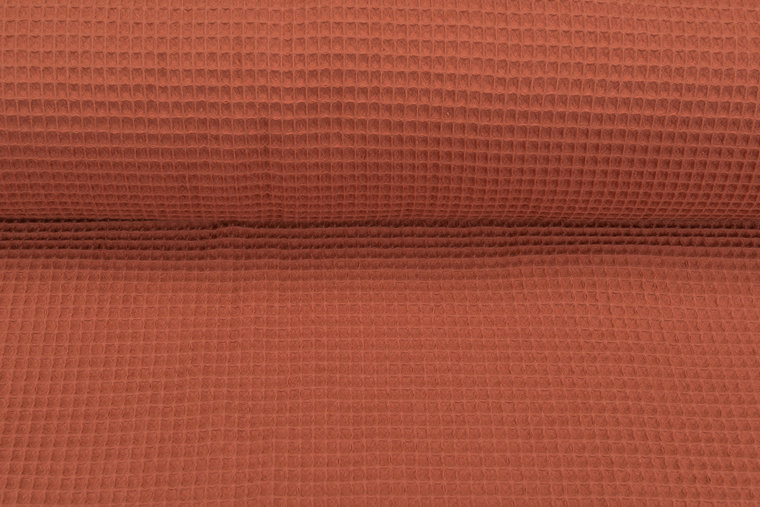 Waffeltuch fein rost rot
