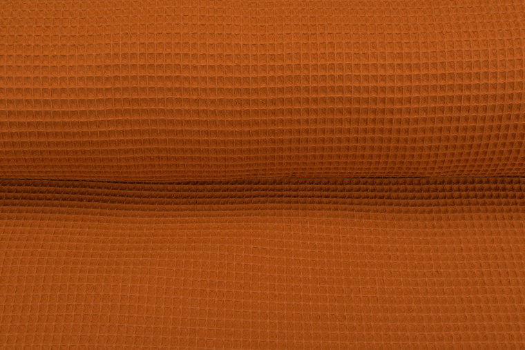 Waffeltuch fein rost orange 1