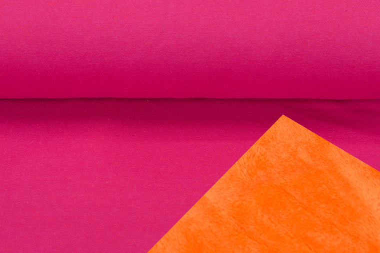 Alpenfleece 2-Tone rosa-orange