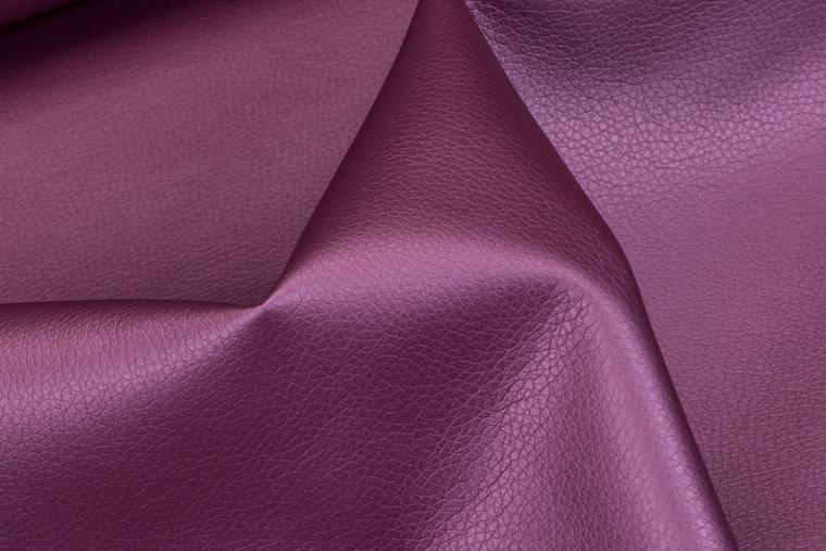 Lederimitat metallic Violett