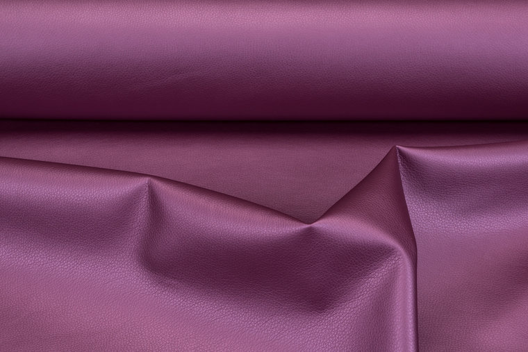 Lederimitat metallic Violett