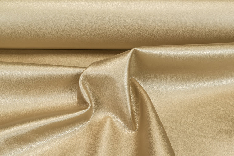 Lederimitat metallic gold