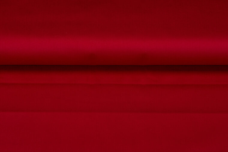 Baumwoll Stretch mittelrot