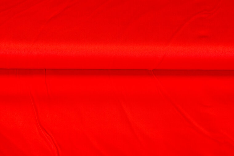 Baumwoll Stretch rot-orange