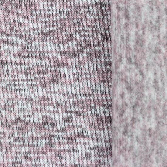 Strickfleece 3-Tone meliert altrosa