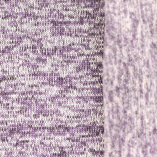 Strickfleece 3-Tone meliert lavendel