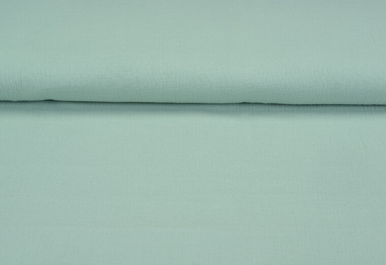 Baumwoll Musselin uni mint