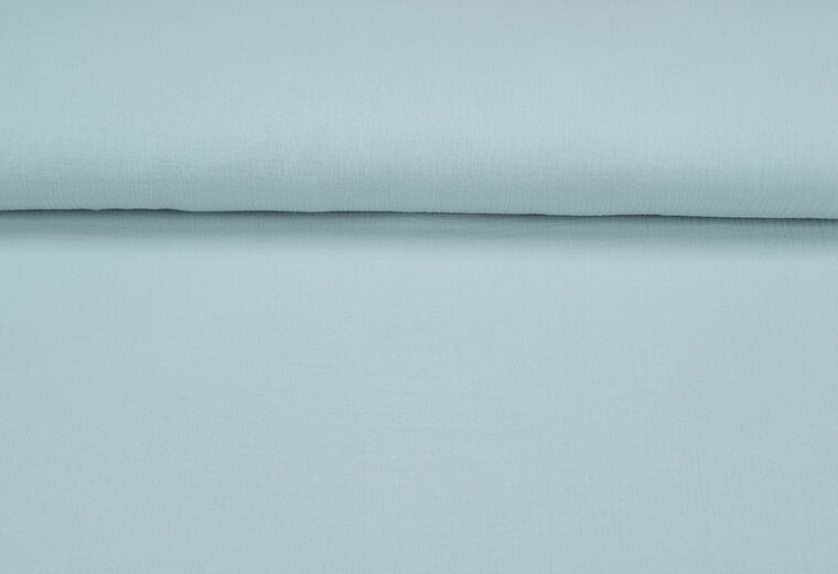 Baumwoll Musselin uni mint 1