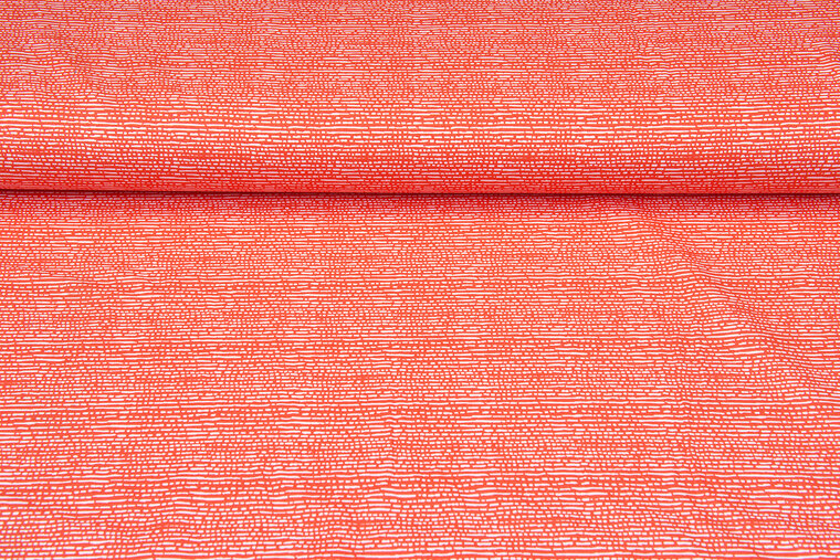 Baumwoll Popeline Bedruckt stripes orange