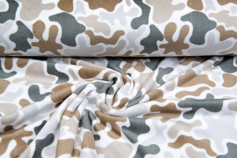 Wellness fleece bedruckt camouflage