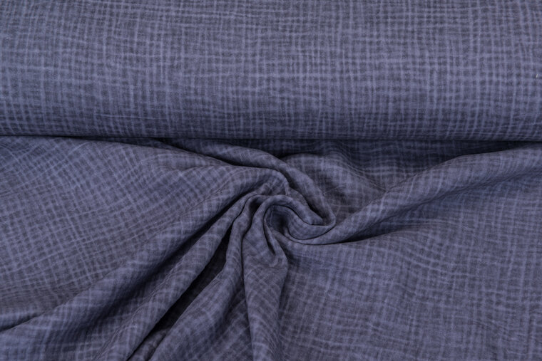 Baumwoll Musselin Dirty Wash violett