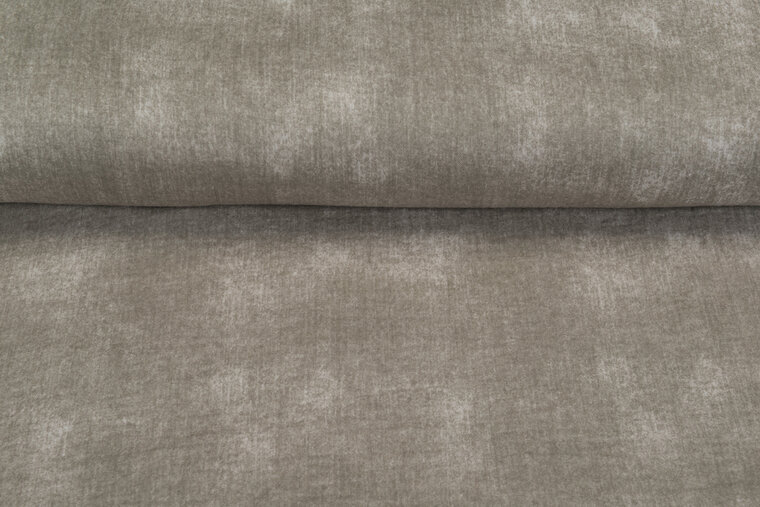 Baumwoll Musselin jeans look dunkelsand