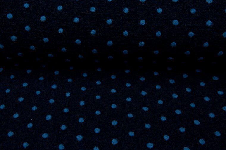 Boiled wool fluffy small dots petrol-hellpetrol