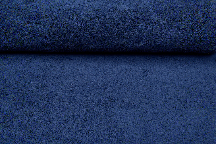 Frottee stoff dunkel jeansblau