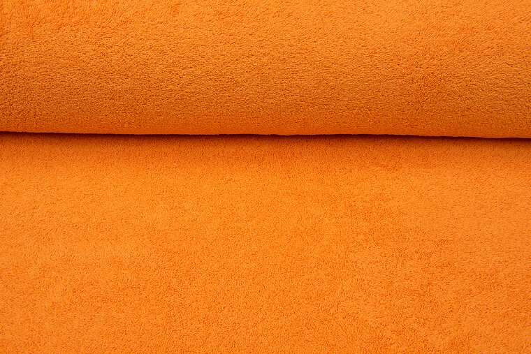 Frottee stoff orange