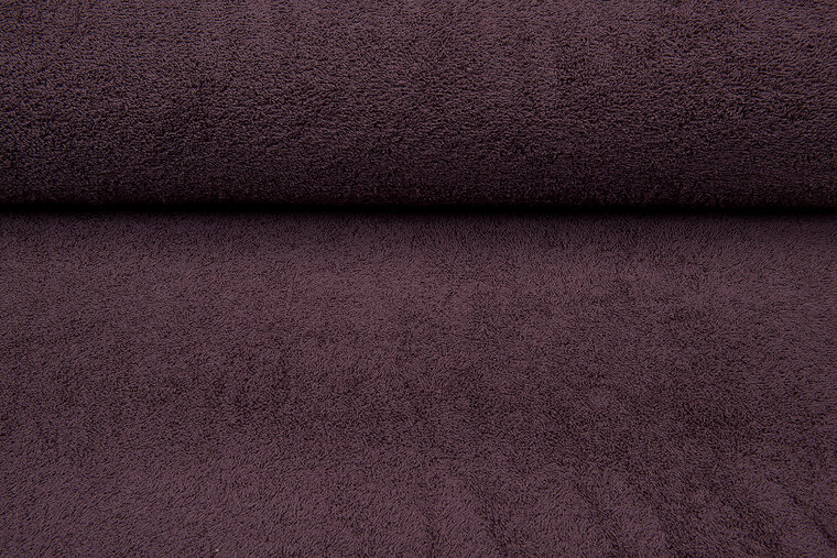 Frottee stoff mauve