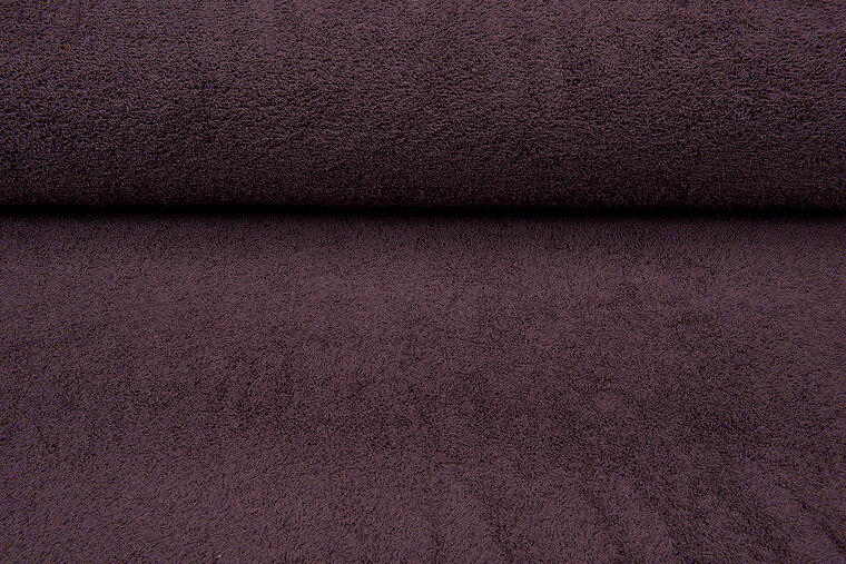 Frottee stoff mauve