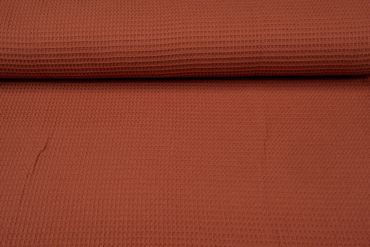 Waffeltuch fein rost rot