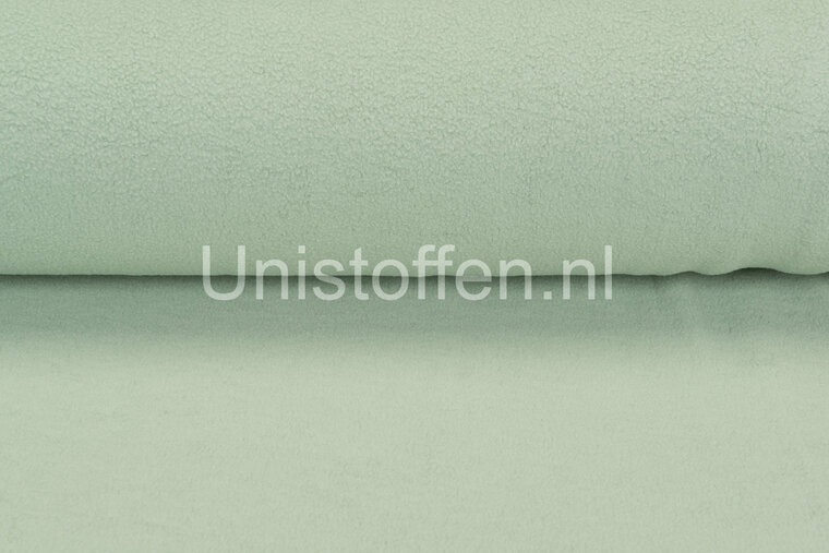 Baumwolle Fleece hellgr&uuml;n
