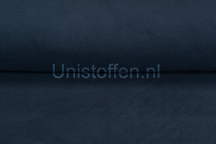 Baumwolle Fleece dunkelblau 1